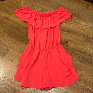Gab & Kate Women’s Romper Coral Size Small